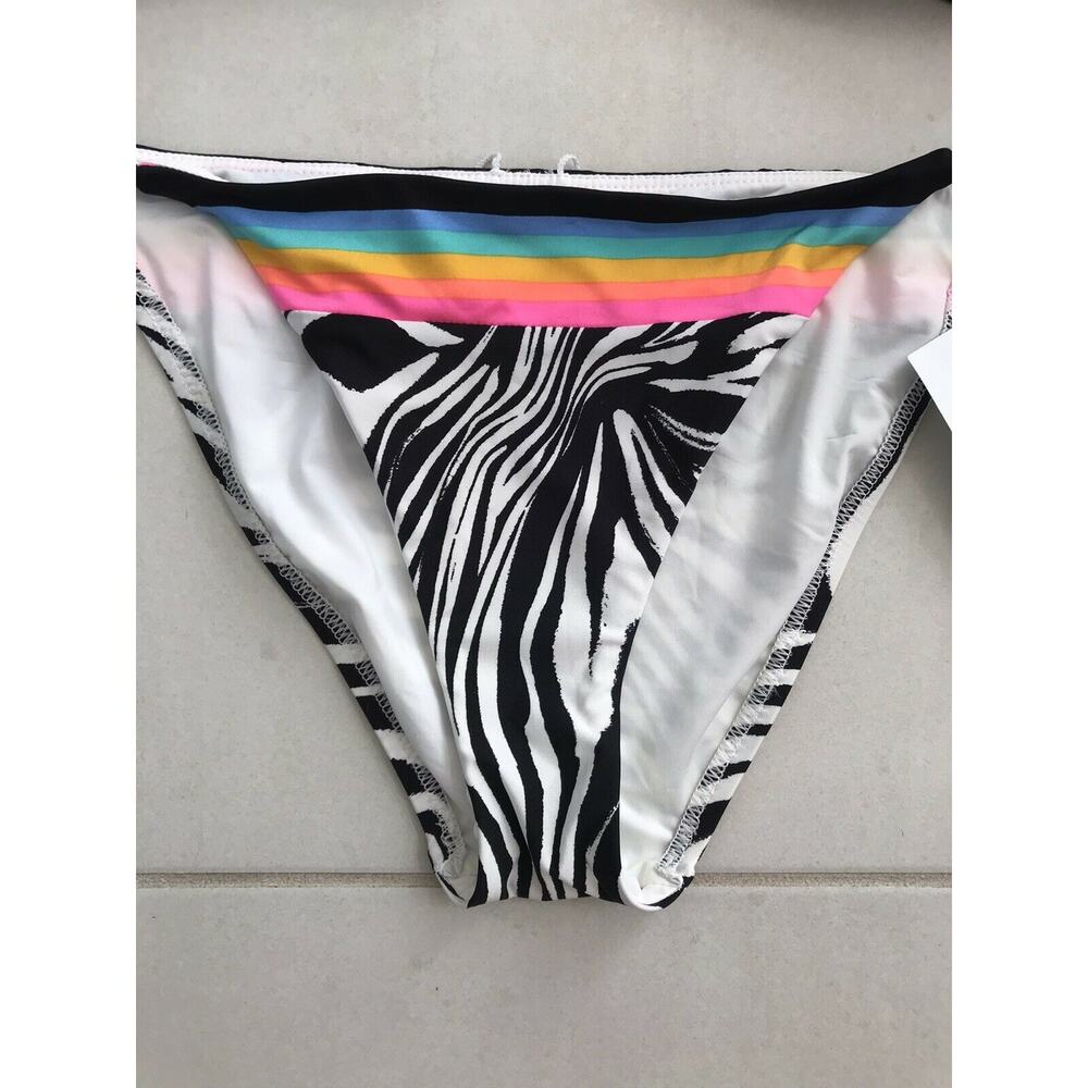 Sunshine 79 Psychedelic Zebra Triangle Top String Bikini Set - Picture 4 of 12
